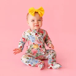 Footie Ruffled Zippered One Piece