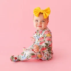 Footie Ruffled Zippered One Piece