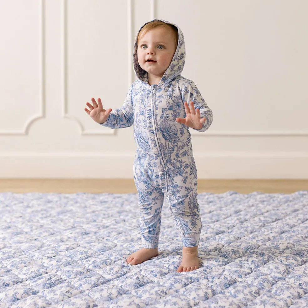 French Terry Hooded Ruffle Romper