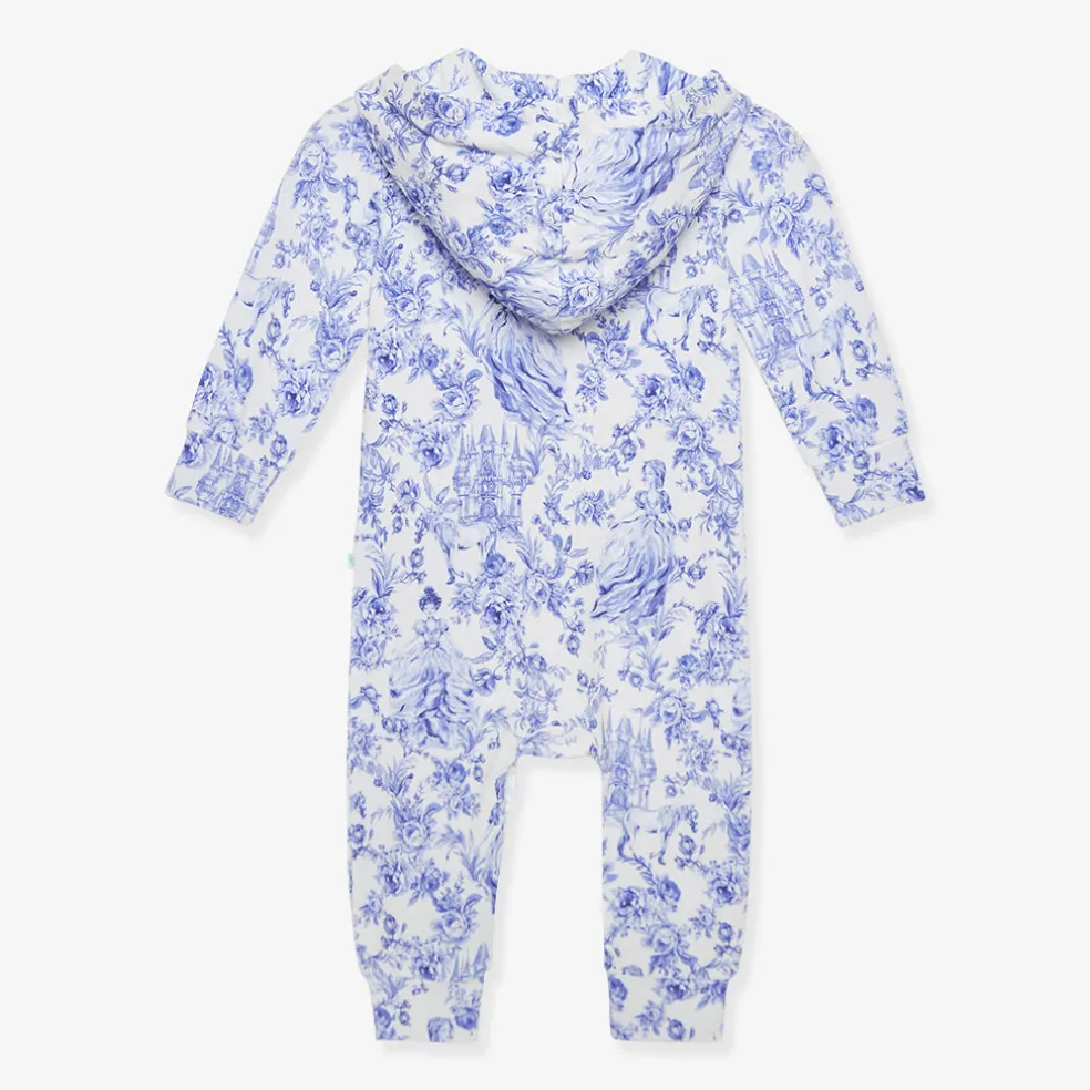 French Terry Hooded Ruffle Romper