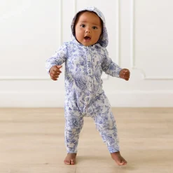 French Terry Hooded Ruffle Romper
