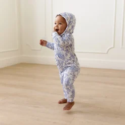 French Terry Hooded Ruffle Romper
