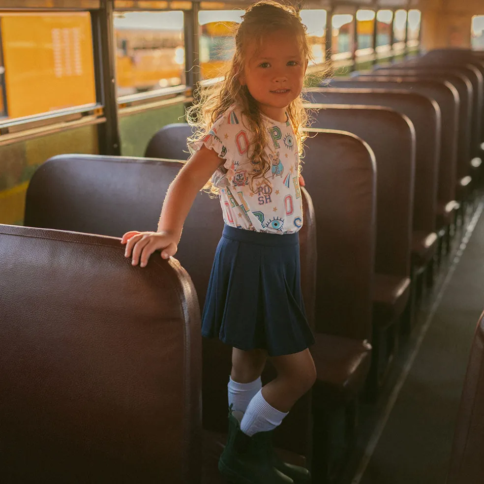 French Terry Pleated Skort