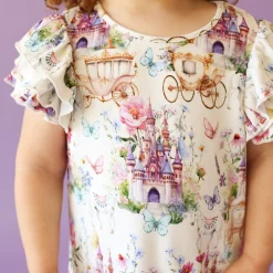 French Terry Ruffled Dress