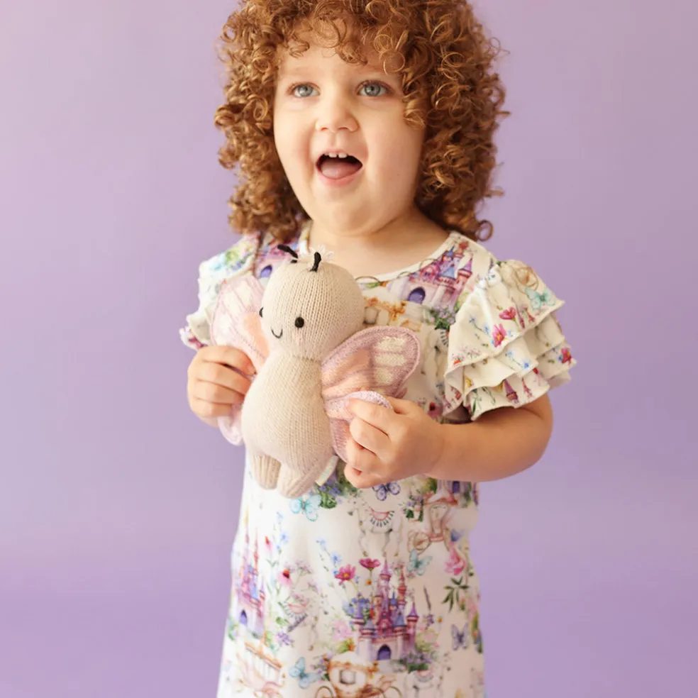 French Terry Ruffled Dress