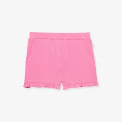 French Terry Ruffled Shorts