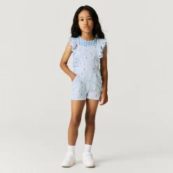 French Terry Short Overalls