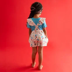 French Terry Short Overalls