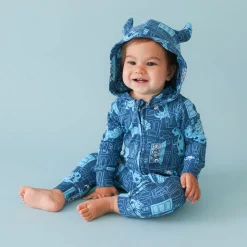 French Terry Sulley Hooded Romper