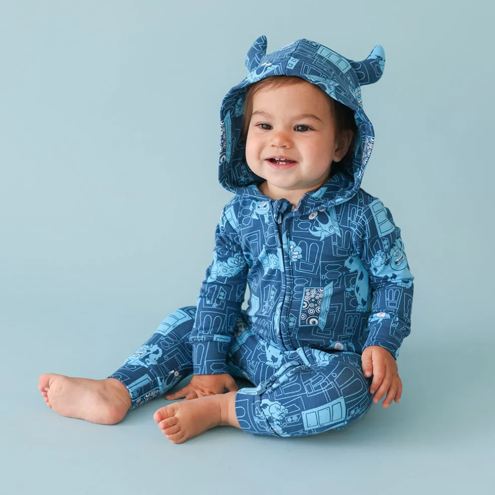 French Terry Sulley Hooded Romper