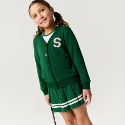 French Terry Varsity Cardigan