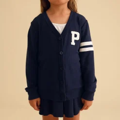 French Terry Varsity Cardigan
