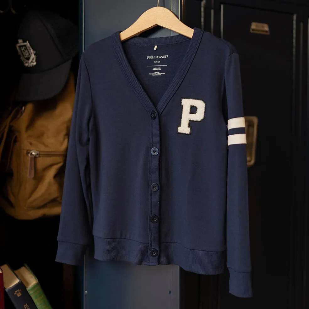 French Terry Varsity Cardigan
