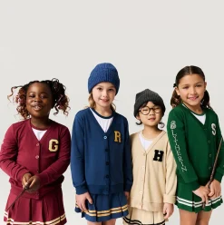 French Terry Varsity Cardigan
