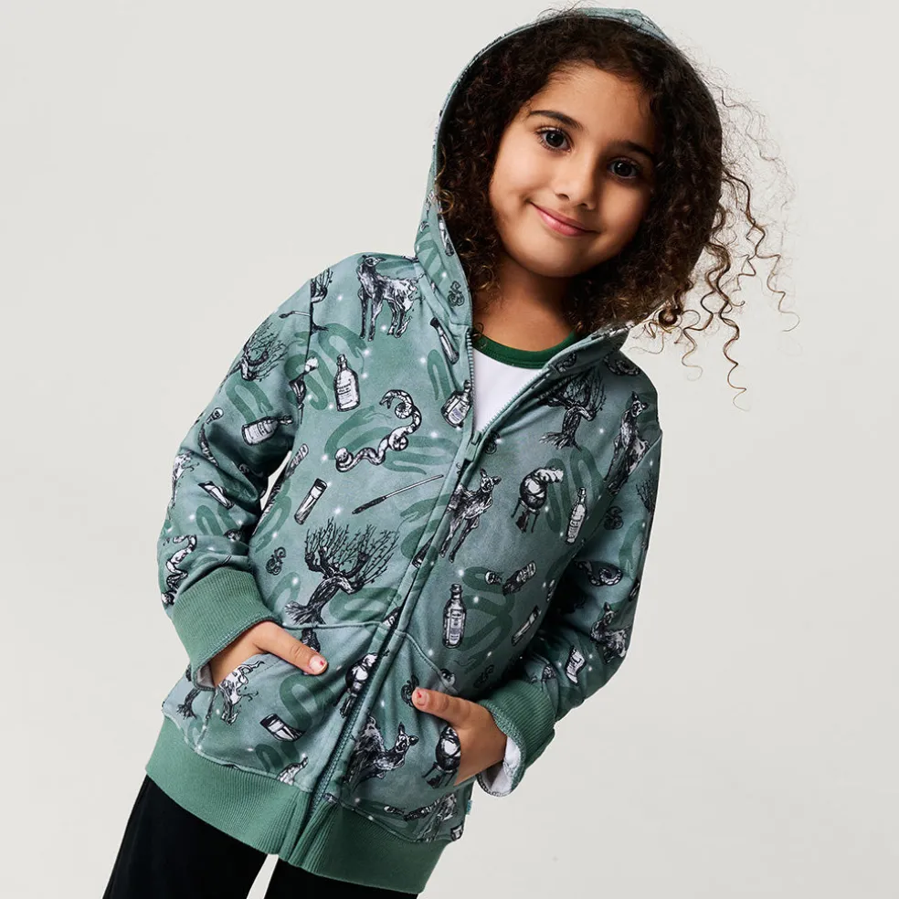 French Terry Zippered Hoodie
