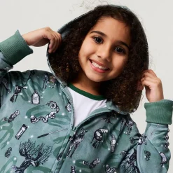 French Terry Zippered Hoodie