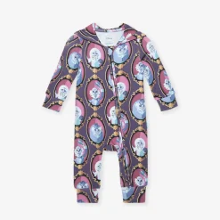 French Terry Zippered Hooded Romper
