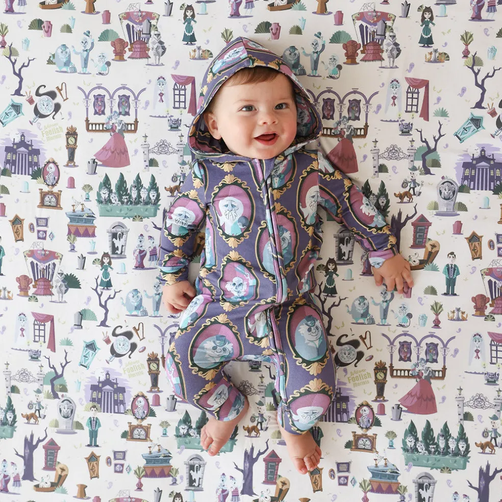 French Terry Zippered Hooded Romper