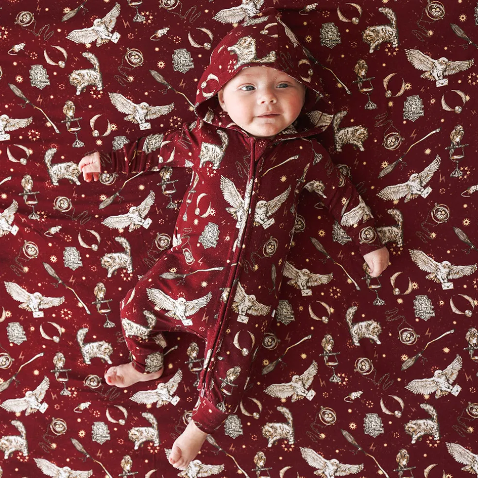 French Terry Zippered Hooded Romper