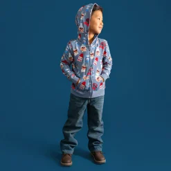 French Terry Zippered Hoodie