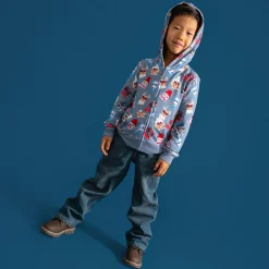 French Terry Zippered Hoodie
