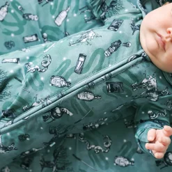 French Terry Zippered Hooded Romper