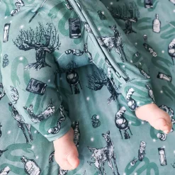 French Terry Zippered Hooded Romper