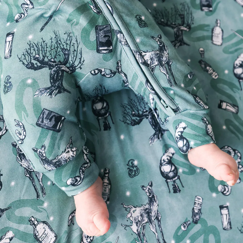 French Terry Zippered Hooded Romper