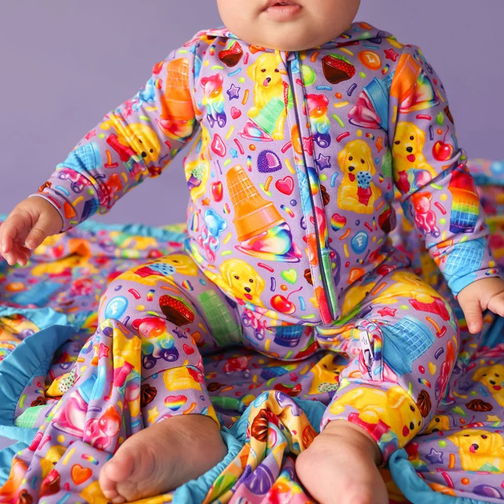 French Terry Zippered Hooded Romper