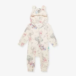 French Terry Zippered Hooded Romper
