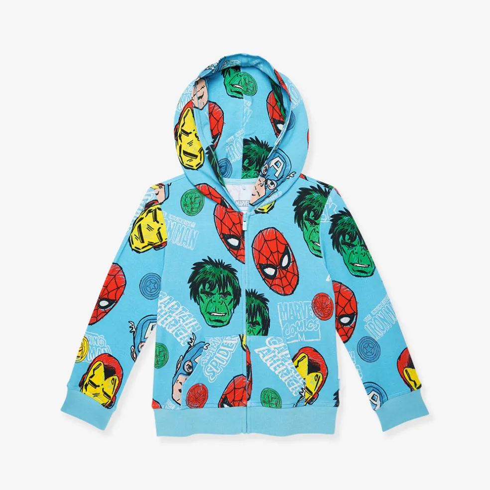 French Terry Zippered Hoodie