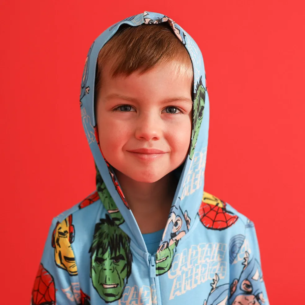 French Terry Zippered Hoodie