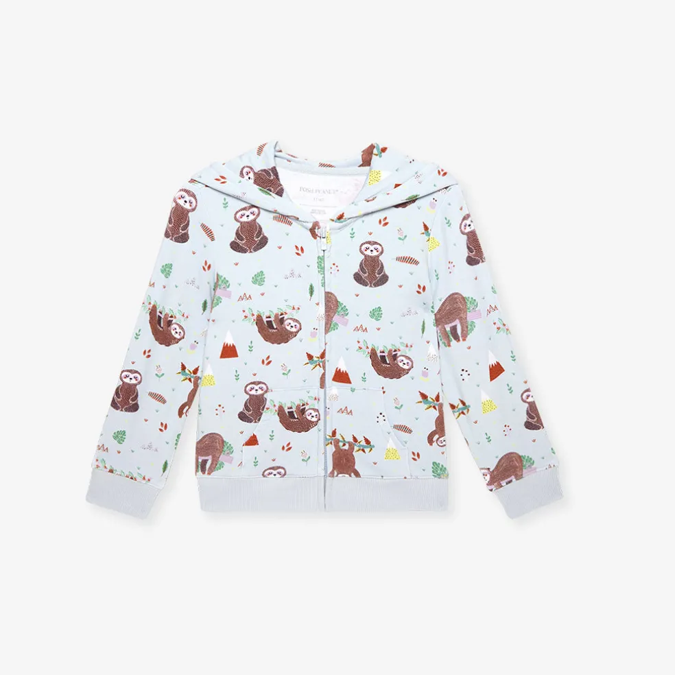 French Terry Zippered Hoodie