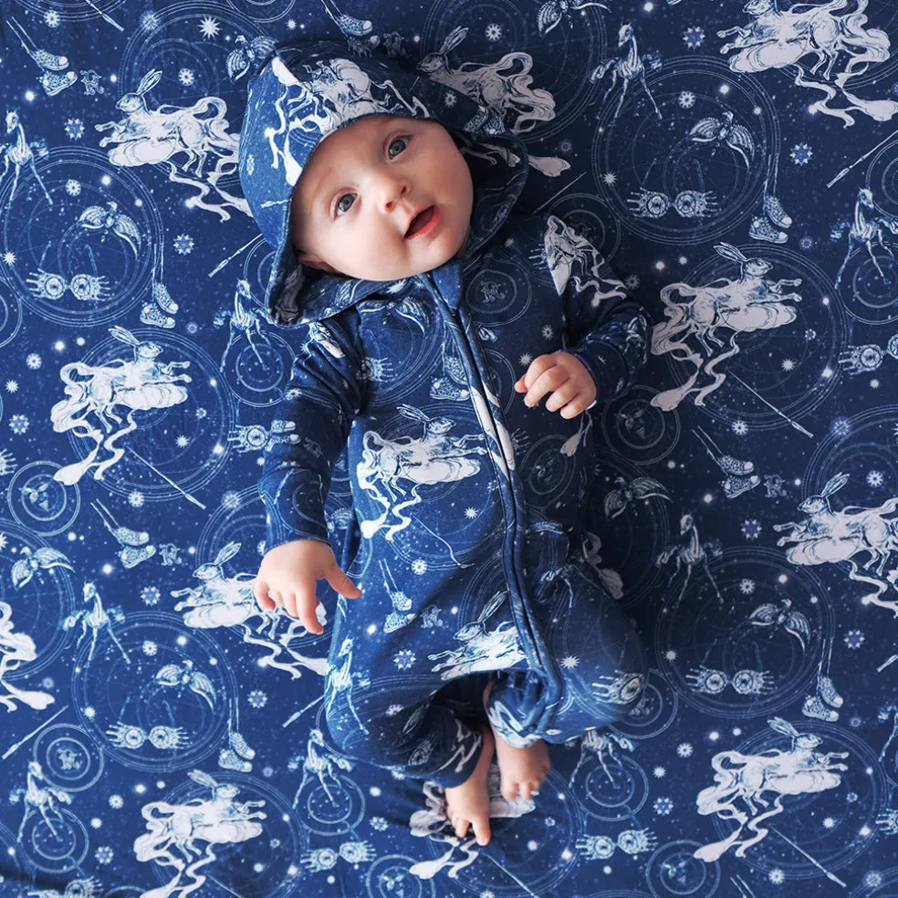 French Terry Zippered Hooded Romper