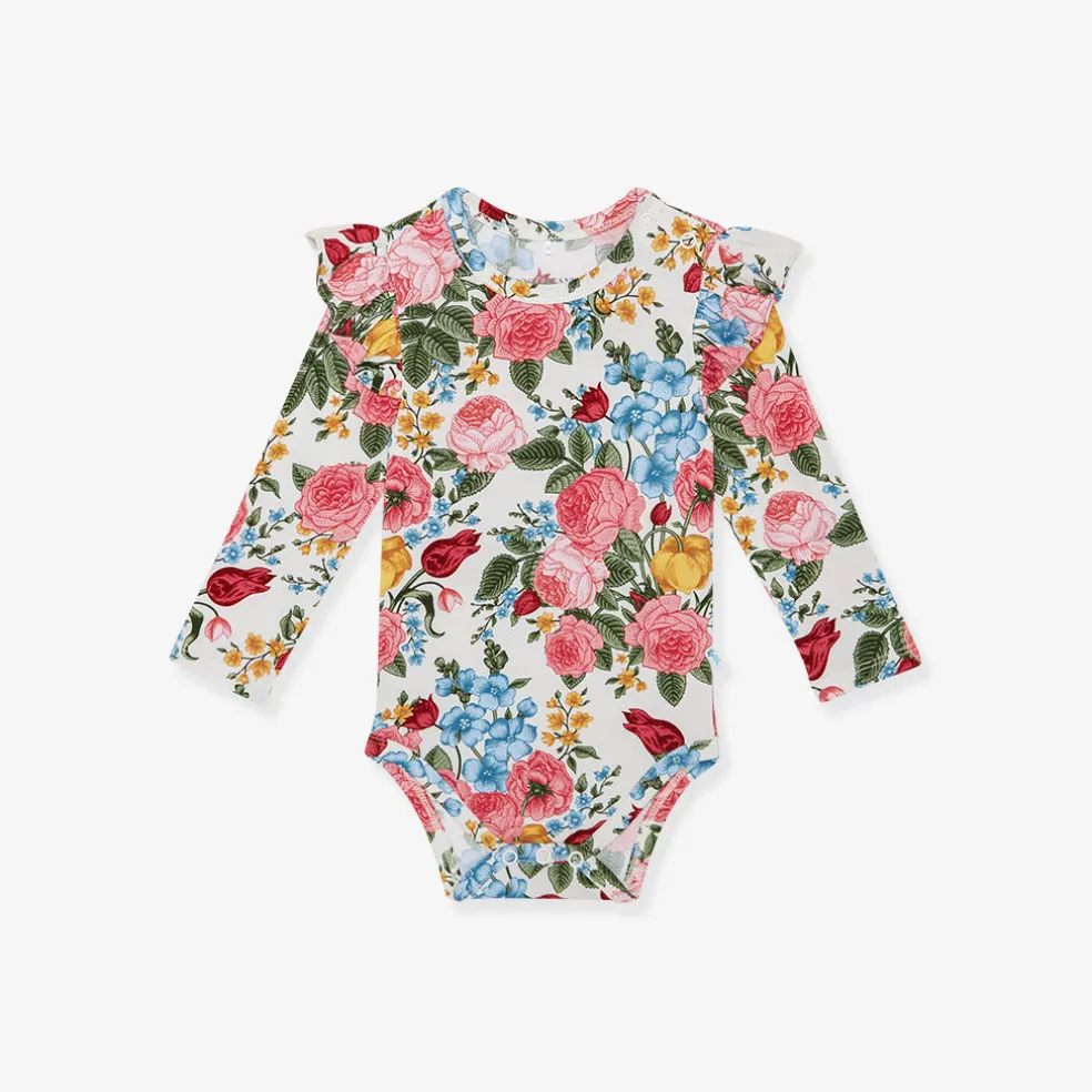 Long Sleeve Ruffled Bodysuit