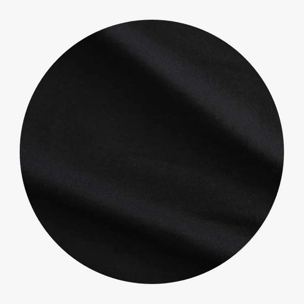 Men's Black French Terry Polo Shirt