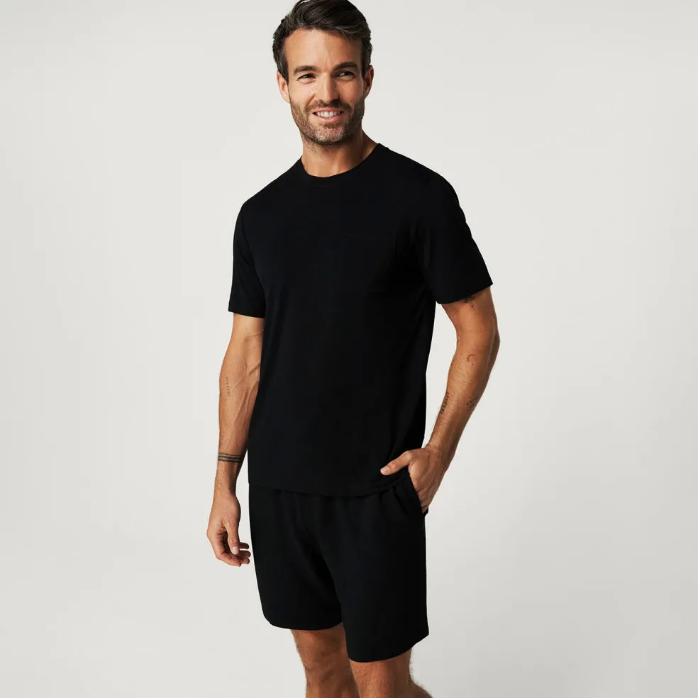 Men's Black Pocket Tee