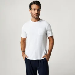 Men's White Pocket Tee