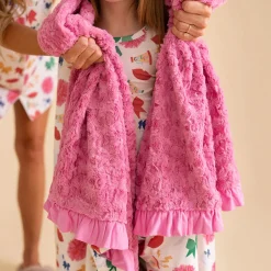 Minky Ruffled Luxe Patoo® Blanket