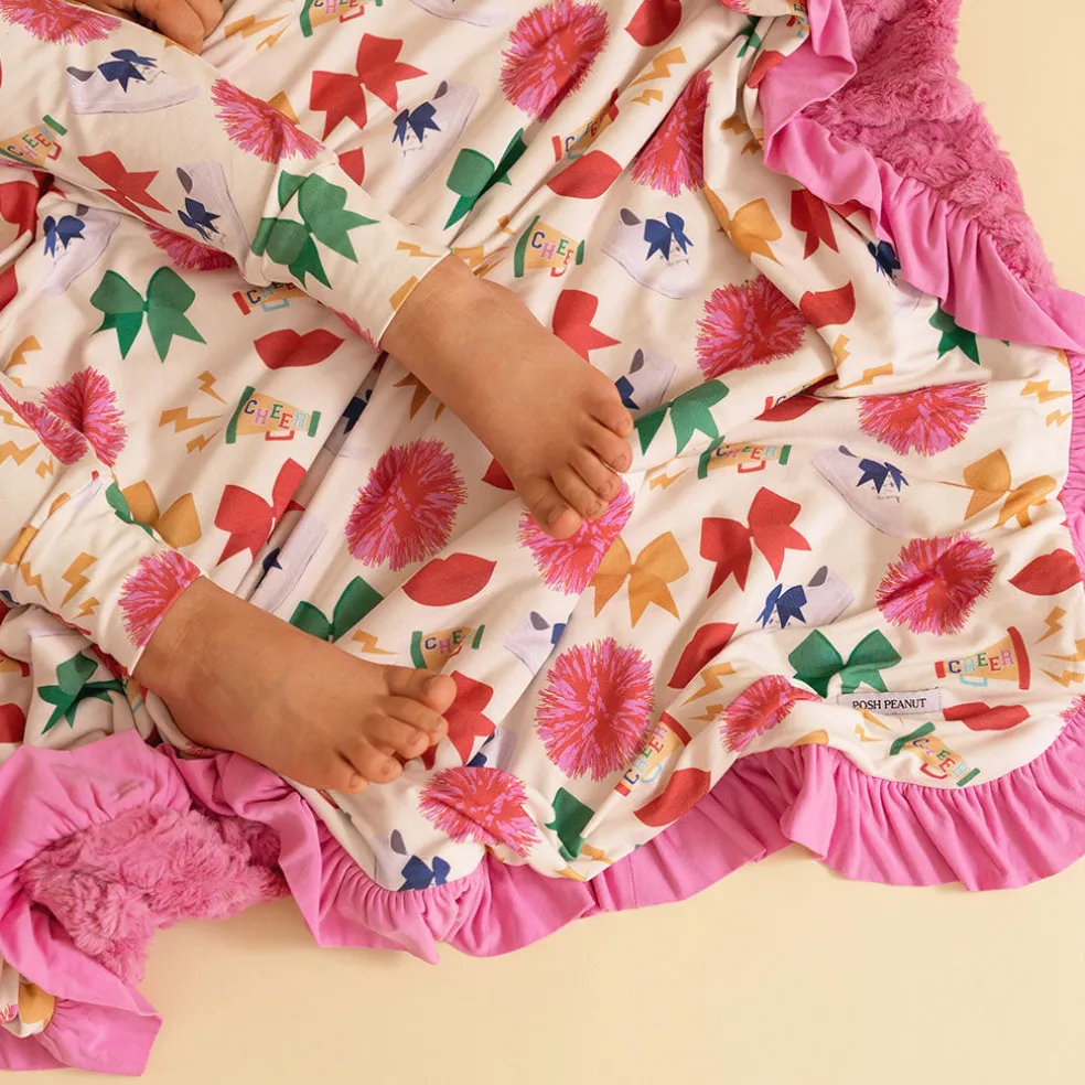 Minky Ruffled Luxe Patoo® Blanket