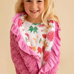Minky Ruffled Luxe Patoo® Blanket