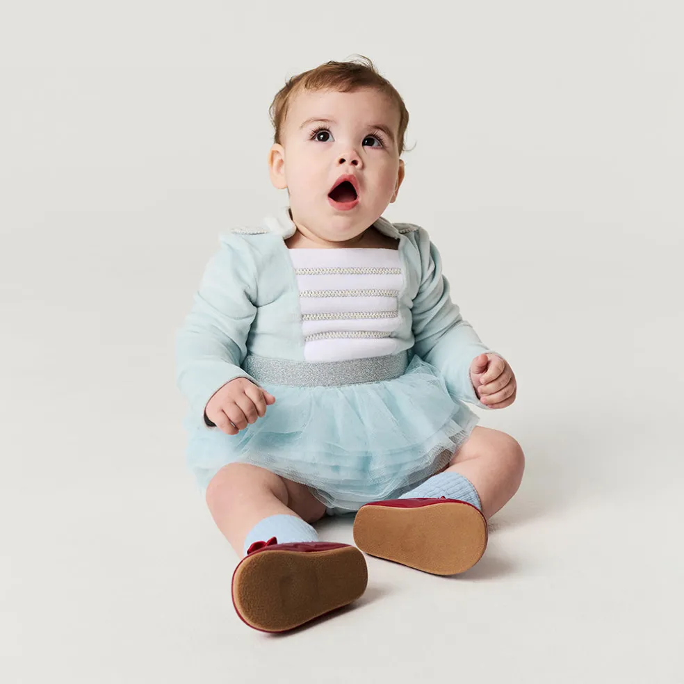 Nutcracker Velour Tulle Bodysuit Dress