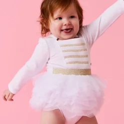 Nutcracker Velour Tulle Bodysuit Dress