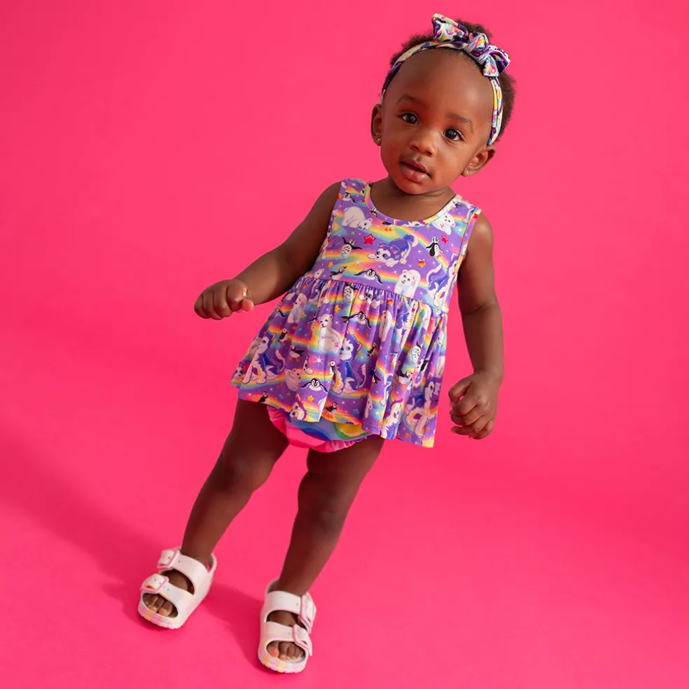 Peplum Bummie Set