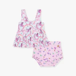 Peplum Bummie Set