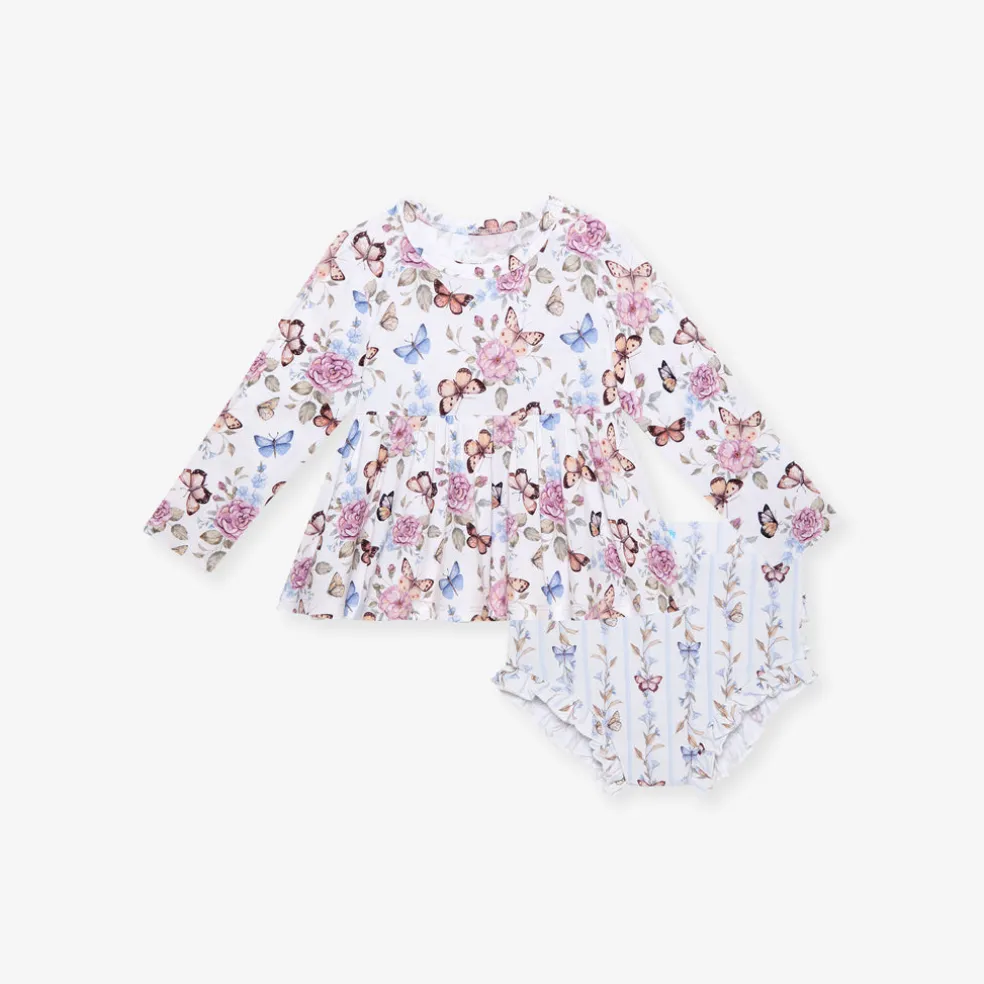 Peplum Ruffled Bummie Set