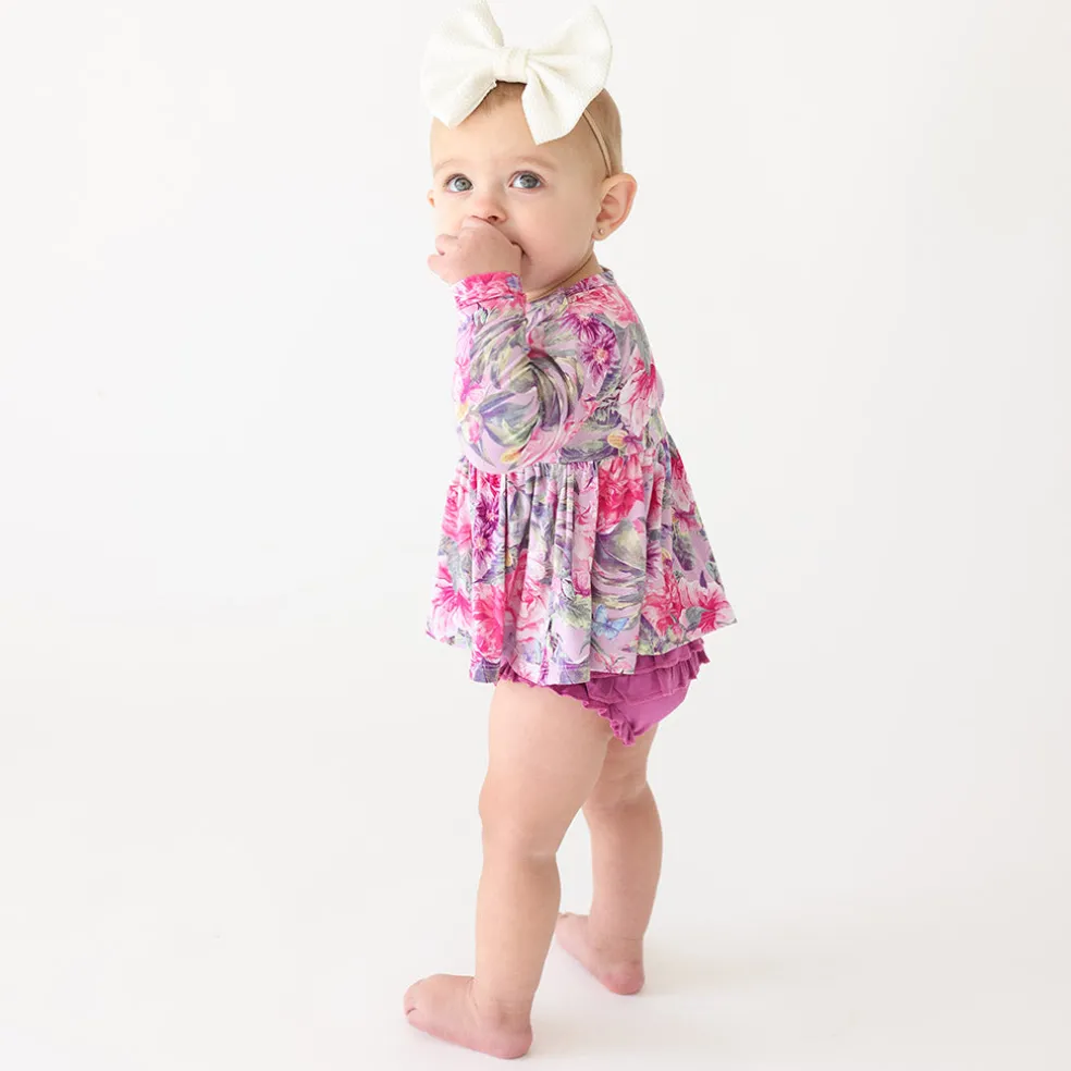 Peplum Ruffled Bummie Set