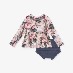 Peplum Ruffled Bummie Set