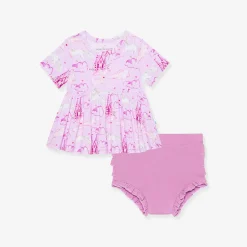 Peplum Ruffled Bummie Set