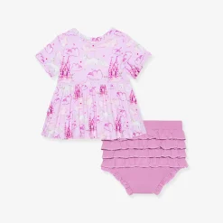 Peplum Ruffled Bummie Set